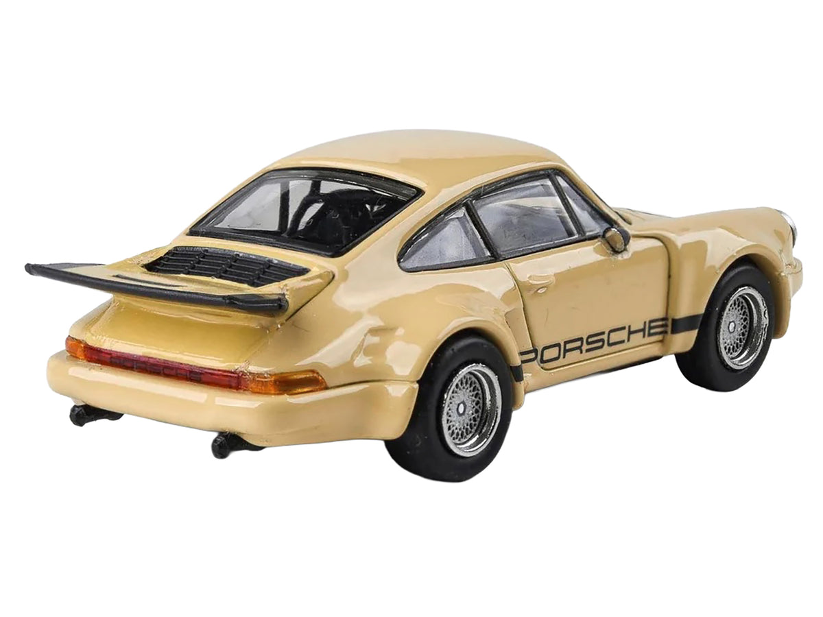 Porsche 911 Carrera RSR 3.0 Sahara Beige with Black Stripes 1/64 Diecast Model Car