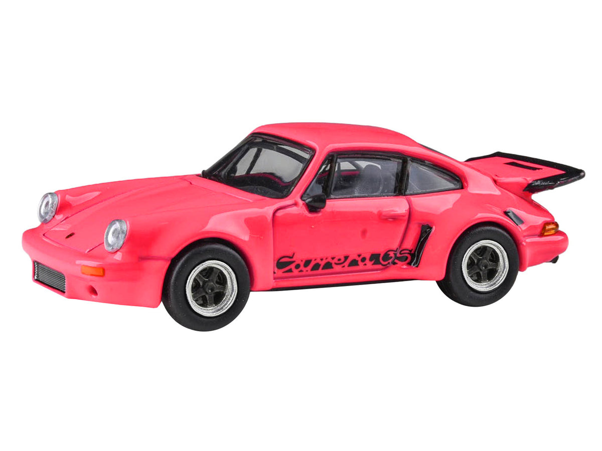 1974 Porsche 911 Carrera RSR 3.0 Fuchsia with Black Stripes 1/64 Diecast Model Car