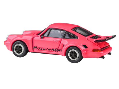 1974 Porsche 911 Carrera RSR 3.0 Fuchsia with Black Stripes 1/64 Diecast Model Car