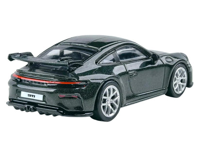2025 Porsche 911 GT3 (992.2) Oak Green Metallic Neo with Carbon Stripe 1/64 Diecast Model Car