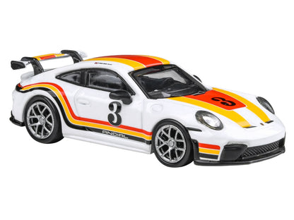 2025 Porsche 911 GT3 (992.2) #3 "Andial Livery" White with Stripes 1/64 Diecast Model Car