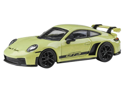 2025 Porsche 911 GT3 (992.2) Cartagena Yellow with Black Stripes 1/64 Diecast Model Car