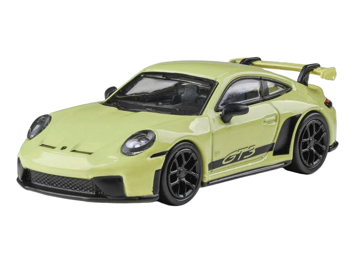 2025 Porsche 911 GT3 (992.2) Cartagena Yellow with Black Stripes 1/64 Diecast Model Car