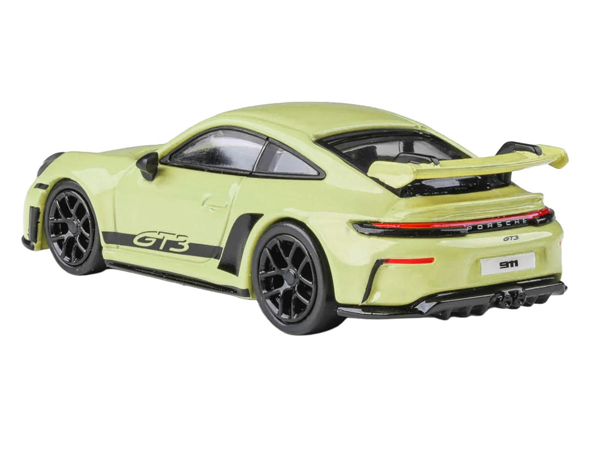 2025 Porsche 911 GT3 (992.2) Cartagena Yellow with Black Stripes 1/64 Diecast Model Car
