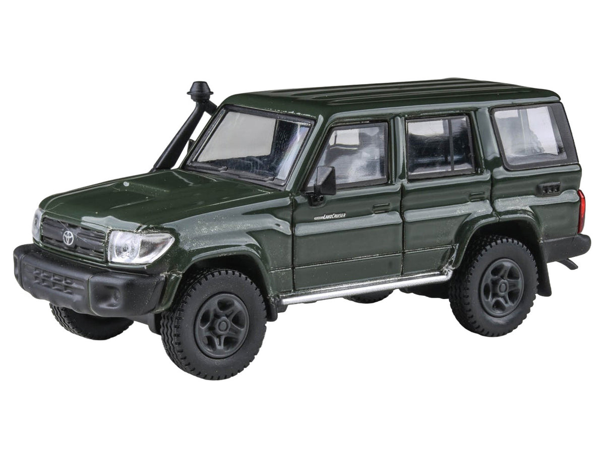 2014 Toyota Land Cruiser LC 76 Military Green 1/64 Diecast Model Car