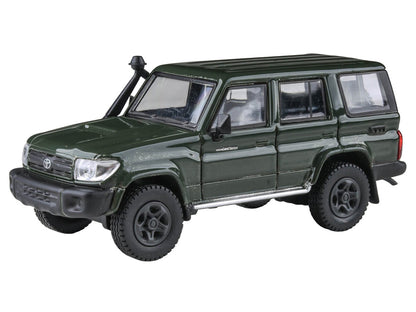 2014 Toyota Land Cruiser LC 76 Military Green 1/64 Diecast Model Car