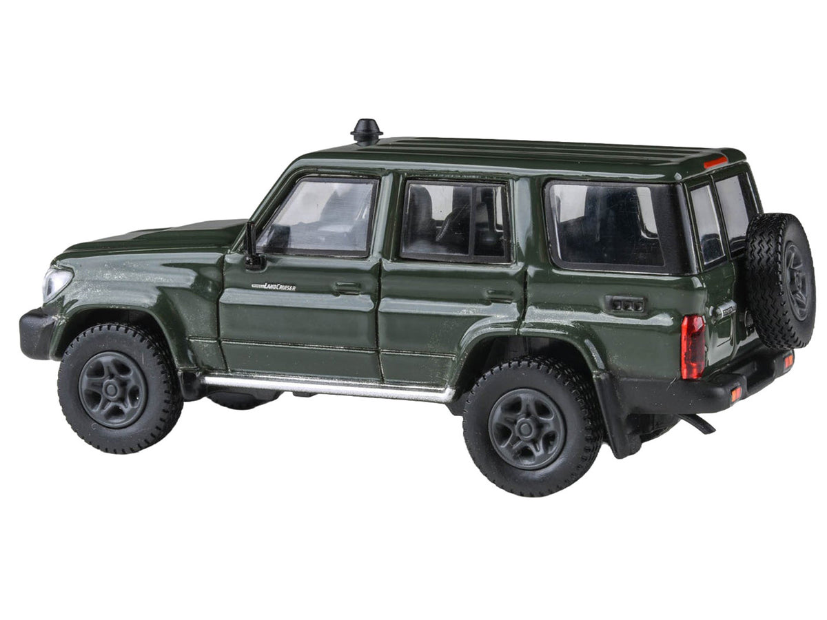 2014 Toyota Land Cruiser LC 76 Military Green 1/64 Diecast Model Car