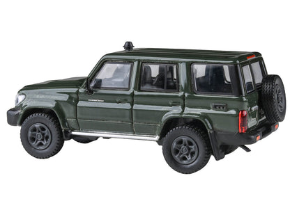 2014 Toyota Land Cruiser LC 76 Military Green 1/64 Diecast Model Car