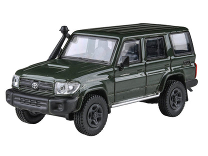 2014 Toyota Land Cruiser LC 76 Military Green 1/64 Diecast Model Car