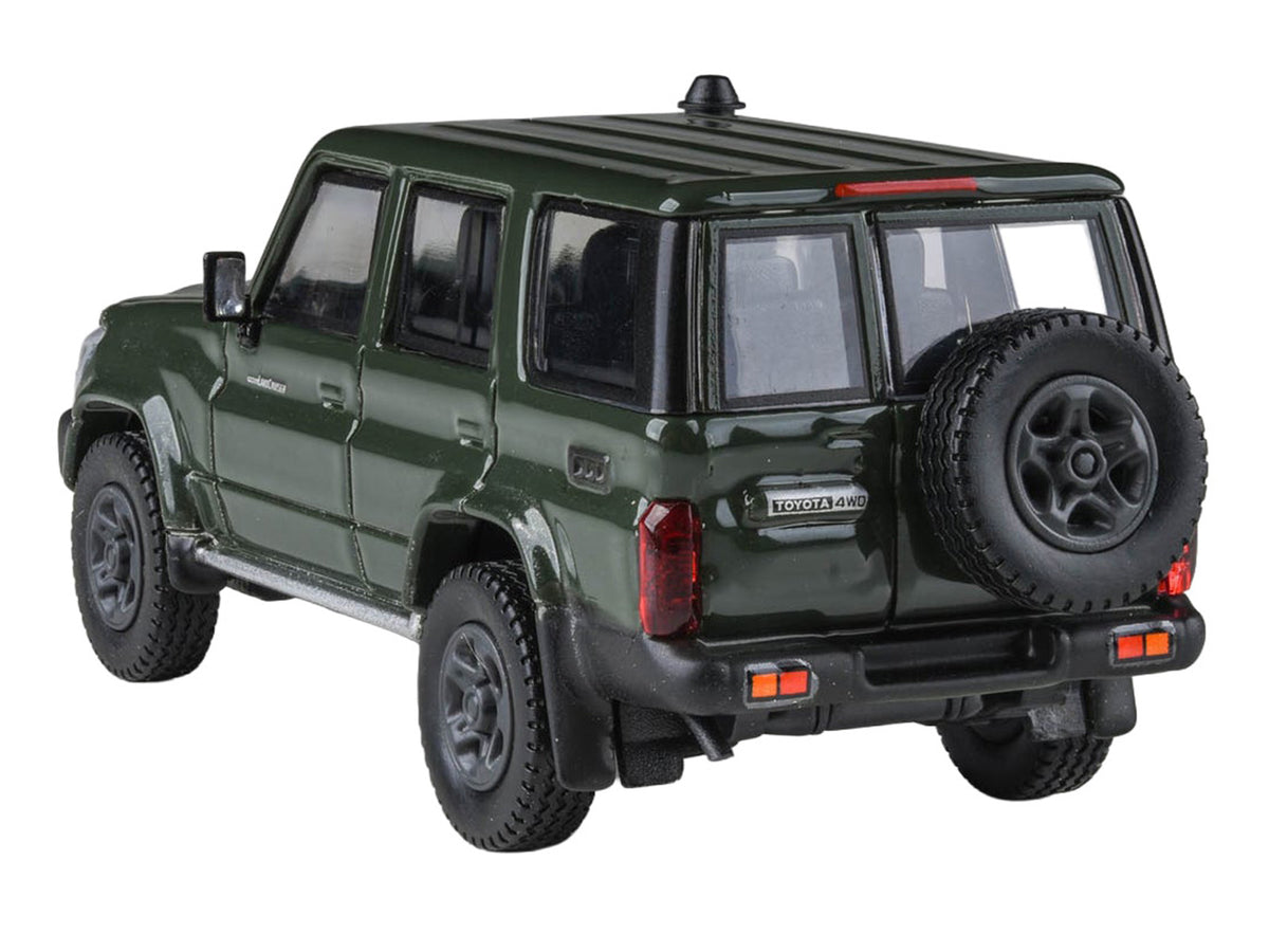 2014 Toyota Land Cruiser LC 76 Military Green 1/64 Diecast Model Car