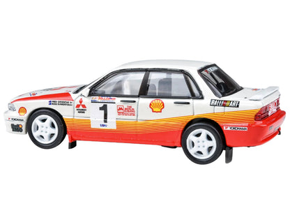 Mitsubishi Galant VR-4 RHD (Right Hand Drive) #1 Ross Dunkerton - Fred Gocentas Winner "APRC Rally Malaysia" (1991) 1/64 Diecast Model Car