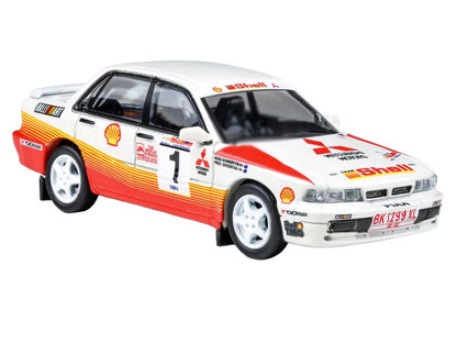 Mitsubishi Galant VR-4 RHD (Right Hand Drive) #1 Ross Dunkerton - Fred Gocentas Winner "APRC Rally Malaysia" (1991) 1/64 Diecast Model Car