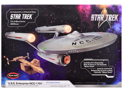 Skill 2 Model Kit U.S.S. Enterprise NCC-1701 Spaceship "Star Trek" (1966) TV Series 1/1000 Scale Model