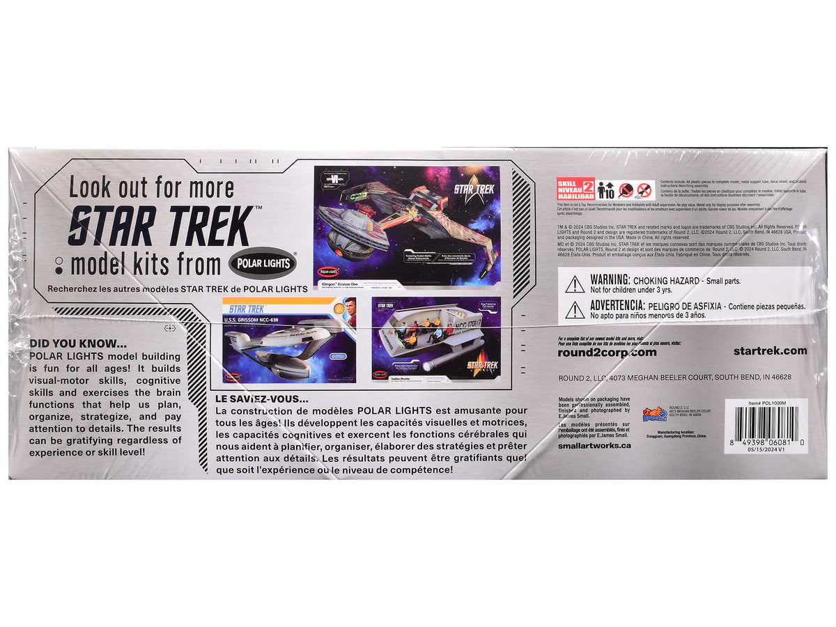 Skill 2 Model Kit U.S.S. Enterprise NCC-1701 Spaceship "Star Trek" (1966) TV Series 1/1000 Scale Model