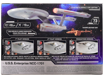 Skill 2 Model Kit U.S.S. Enterprise NCC-1701 Spaceship "Star Trek" (1966) TV Series 1/1000 Scale Model