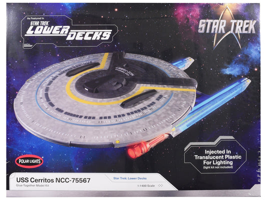 Skill 2 Model Kit USS Cerritos NCC-75567 Spacecraft "Star Trek: Lower Decks" (2020-2024) TV Series 1/1400 Scale Model