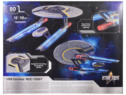 Skill 2 Model Kit USS Cerritos NCC-75567 Spacecraft "Star Trek: Lower Decks" (2020-2024) TV Series 1/1400 Scale Model