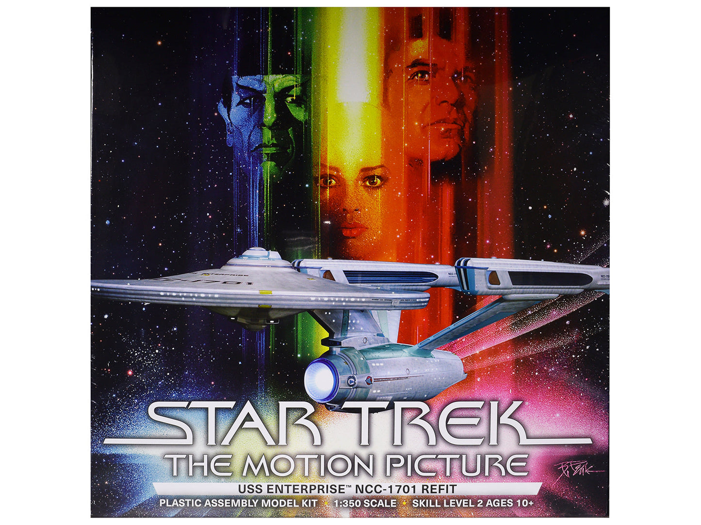 Skill 2 Model Kit U.S.S. Enterprise NCC-1701 Refit Spaceship "Star Trek: The Motion Picture" (1979) Movie 1/350 Scale Model