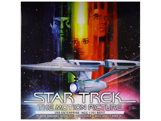 Skill 2 Model Kit U.S.S. Enterprise NCC-1701 Refit Spaceship "Star Trek: The Motion Picture" (1979) Movie 1/350 Scale Model