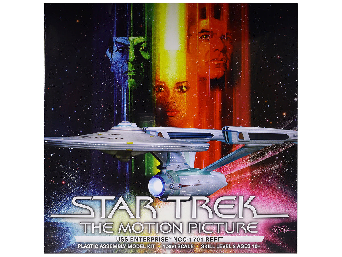 Skill 2 Model Kit U.S.S. Enterprise NCC-1701 Refit Spaceship "Star Trek: The Motion Picture" (1979) Movie 1/350 Scale Model