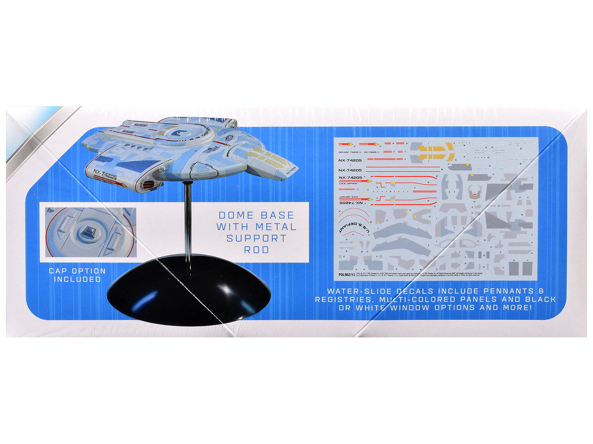 Skill 2 Snap Model Kit USS Defiant NX-74205 Starship "Star Trek: Deep Space Nine" (1993-1999) TV Series 1/1000 Scale Model