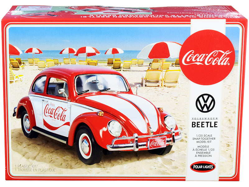 Skill 3 Snap Model Kit Volkswagen Beetle "Coca-Cola" 1/25 Scale Model