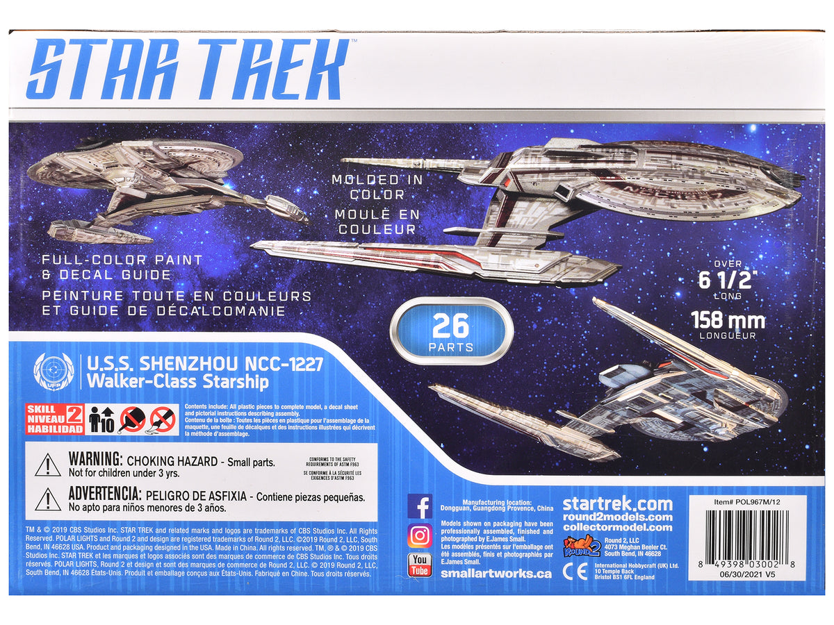 Skill 2 Snap Model Kit U.S.S. Shenzhou NCC-1227 Spacecraft "Star Trek: Discovery" (2017-2024) TV Series 1/2500 Scale Model