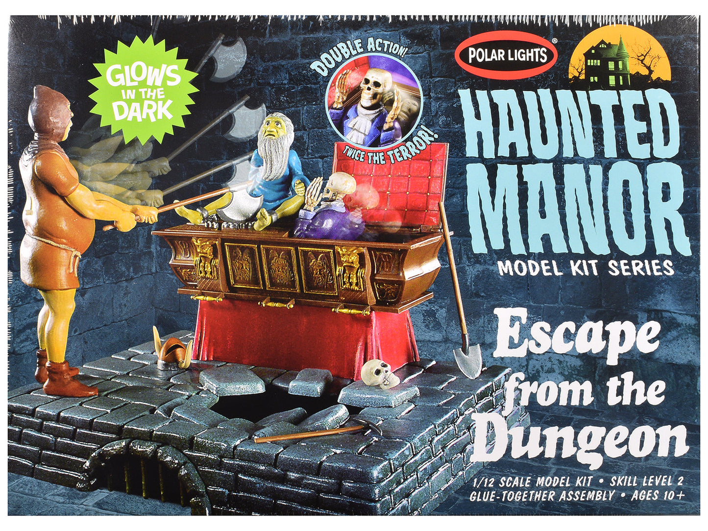 Skill 2 Model Kit Haunted Manor "Escape from the Dungeon" Diorama Set 1/12 Scale Model