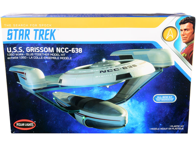 Skill 2 Model Kit U.S.S. Grissom NCC-638 Starship "Star Trek III: The Search for Spock" (1984) Movie 1/350 Scale Model