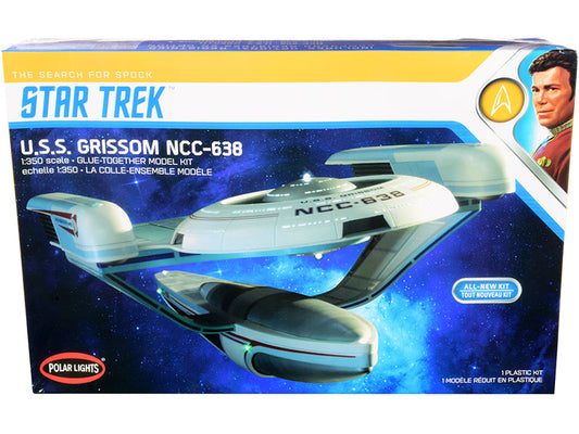 Skill 2 Model Kit U.S.S. Grissom NCC-638 Starship "Star Trek III: The Search for Spock" (1984) Movie 1/350 Scale Model