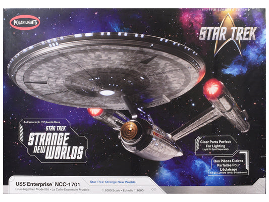 Skill 2 Model Kit USS Enterprise NCC-1701 Spacecraft "Star Trek: Strange New Worlds" (2022-Current) TV Series 1/1000 Scale Model