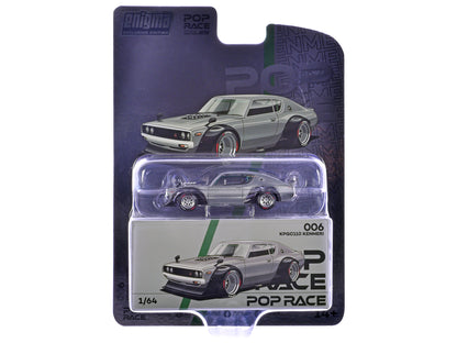 Skyline KPGC110 "Kenmeri" RHD (Right Hand Drive) Raw Metal "Enigma Exclusive Edition" 1/64 Diecast Model Car
