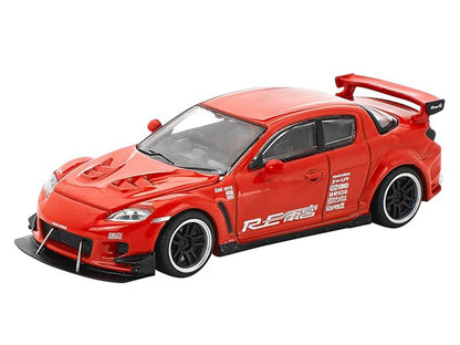 Mazda RX-8 RE-Amemiya RHD (Right Hand Drive) Red with Graphics "Enigma Exclusive Edition" 1/64 Die Cast Model Car