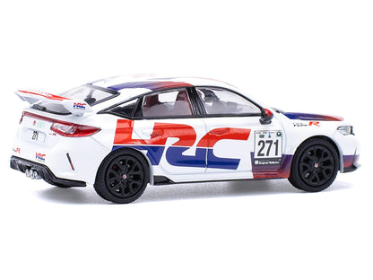 Honda Civic Type R FL5 "HRC - Honda Racing" White with Graphics 1/64 Diecast Model Car