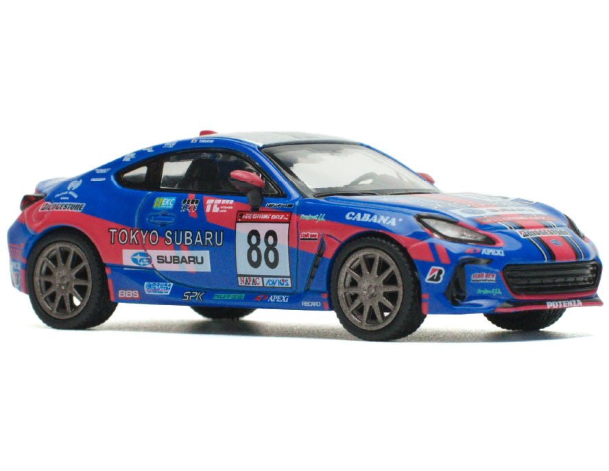 Subaru BRZ #88 Blue with Graphics "Tokyo Subaru Racing" 1/64 Diecast Model Car