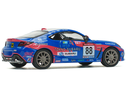Subaru BRZ #88 Blue with Graphics "Tokyo Subaru Racing" 1/64 Diecast Model Car