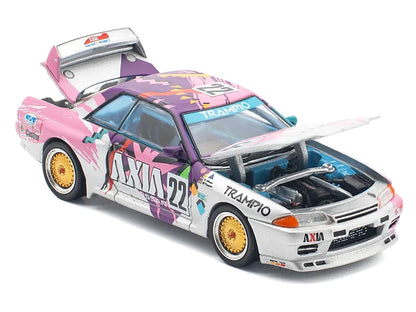 GTR R32 RHD (Right Hand Drive) #22 Masahiko Kageyama - Kazuo Shimizu "Axia" Group A "Japanese Touring Car Championship" (1991) 1/64 Diecast Model Car