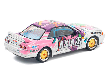 GTR R32 RHD (Right Hand Drive) #22 Masahiko Kageyama - Kazuo Shimizu "Axia" Group A "Japanese Touring Car Championship" (1991) 1/64 Diecast Model Car
