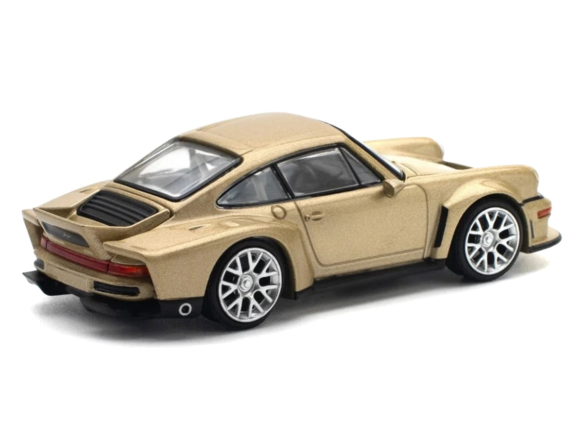 Singer DLS Turbo Gold Metallic 1/64 Diecast Model Car