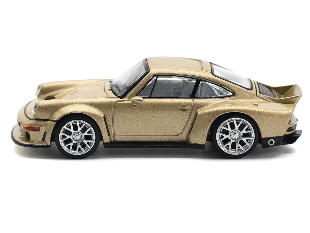 Singer DLS Turbo Gold Metallic 1/64 Diecast Model Car