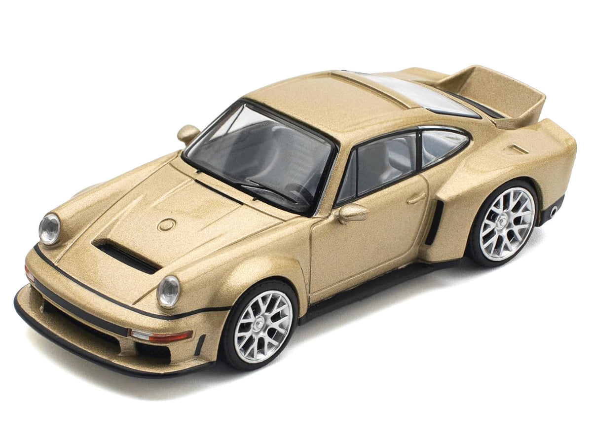Singer DLS Turbo Gold Metallic 1/64 Diecast Model Car