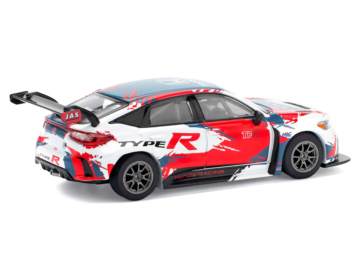 Honda Civic Type R TCR "Presentation" White with Graphics 1/64 Diecast Model Car