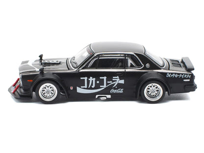 Skyline GT-R V8 Drift "Hakosuka" RHD (Right Hand Drive) "Coca-Cola" Black 1/64 Diecast Model Car