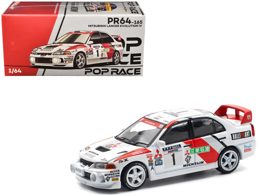 Mitsubishi Lancer Evolution IV RHD (Right Hand Drive) #1 Tommi Makinen - Seppo Harjanne Winner "Rally de Catalunya" (1997) 1/64 Diecast Model Car