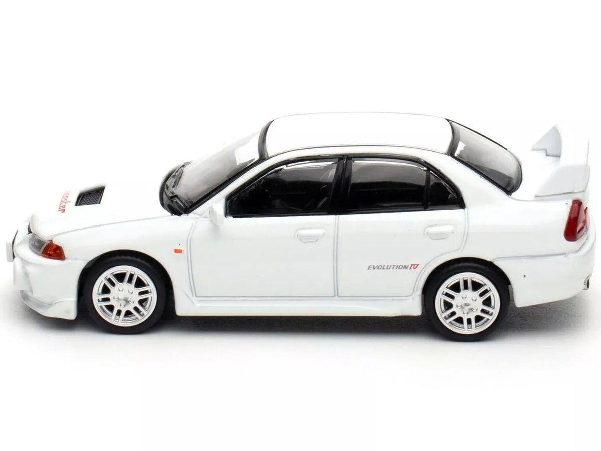 Mitsubishi Lancer Evolution IV RHD (Right Hand Drive) White "Indonesia Diecast Expo 2024 Exclusive" 1/64 Diecast Model Car