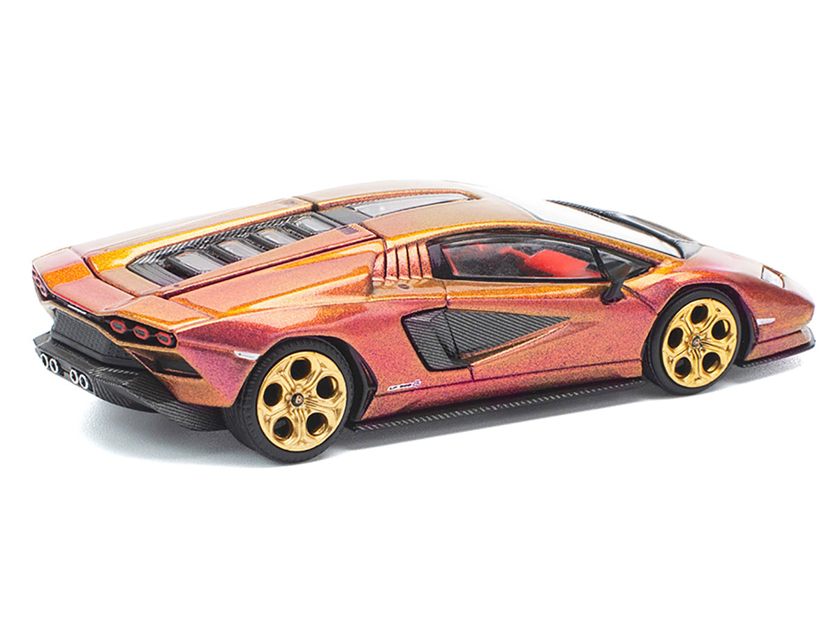 Lamborghini Countach LPI 800-4 Blu Hal Metallic 1/64 Diecast Model Car