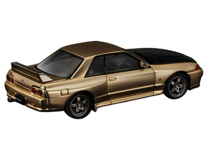 Skyline GT-R R32 RHD (Right Hand Drive) Chrome Gold with Carbon Hood "Tokyo Auto Salon 2025" 1/64 Diecast Model Car