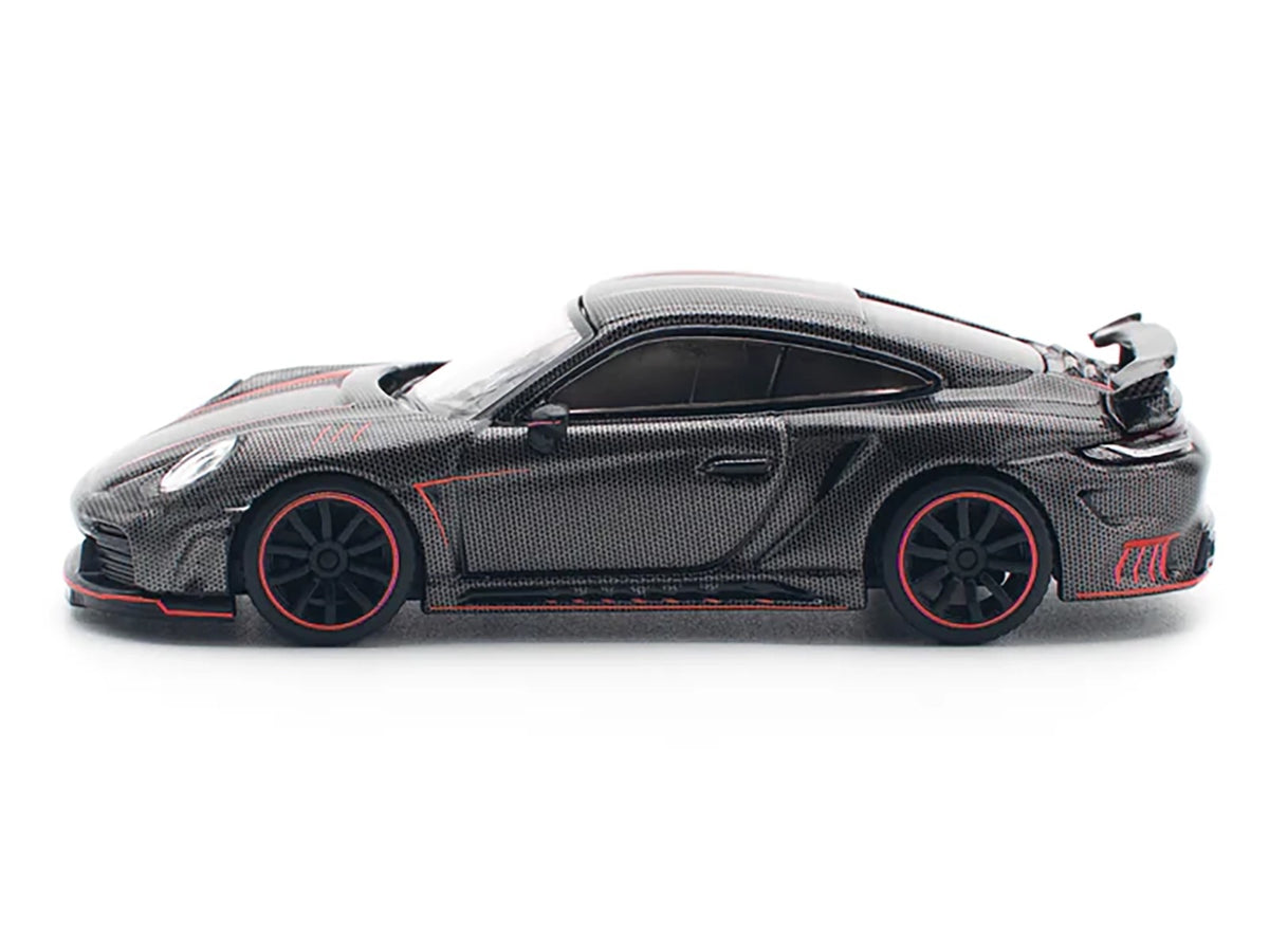 992 Stinger GTR Carbon Edition with Red Accents 1/64 Diecast Model Car