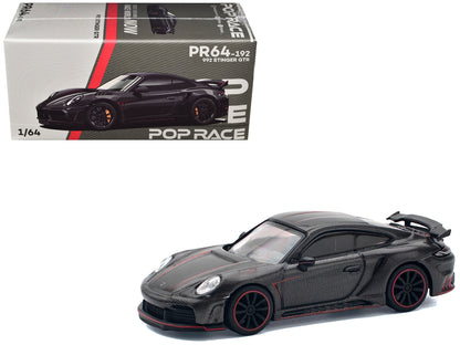 992 Stinger GTR Carbon Edition with Red Accents 1/64 Diecast Model Car