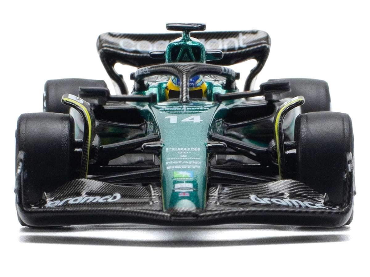 Aston Martin AMR23 #14 Fernando Alonso "Formula One F1 World Championship" (2023) 1/64 Diecast Model Car